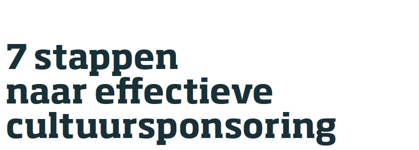 Seven steps to effective culture sponsoring