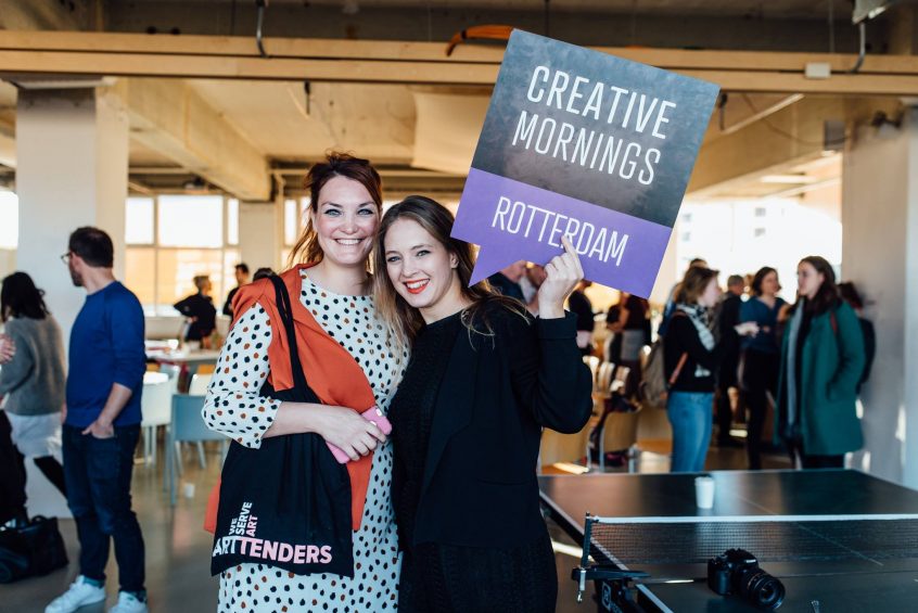 Speaking at Creative Mornings for Rotterdam Chapter organization